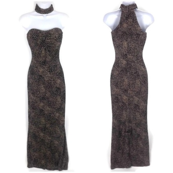 Jessica McClintock Dresses & Skirts - Jessica McClintock Sparkly Maxi Dress Sz 1 Juniors